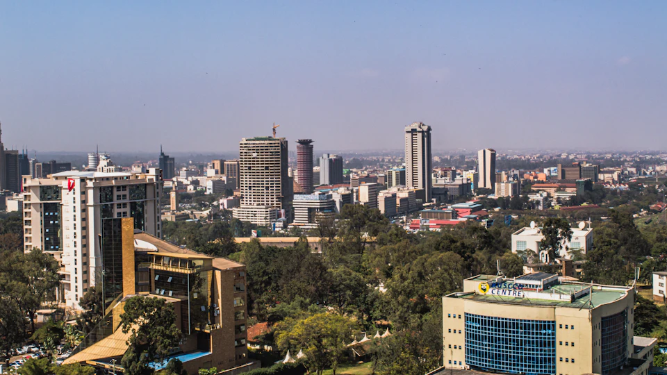 Panoramic view of the Nairobi skyline